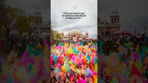The biggest color festival in the US 🇺🇸 #holi #happyholi #colorfestival #travel #usa