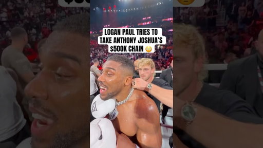 Logan Paul tried snatching AJ’s chain 👀 (via polymarketsports/IG)