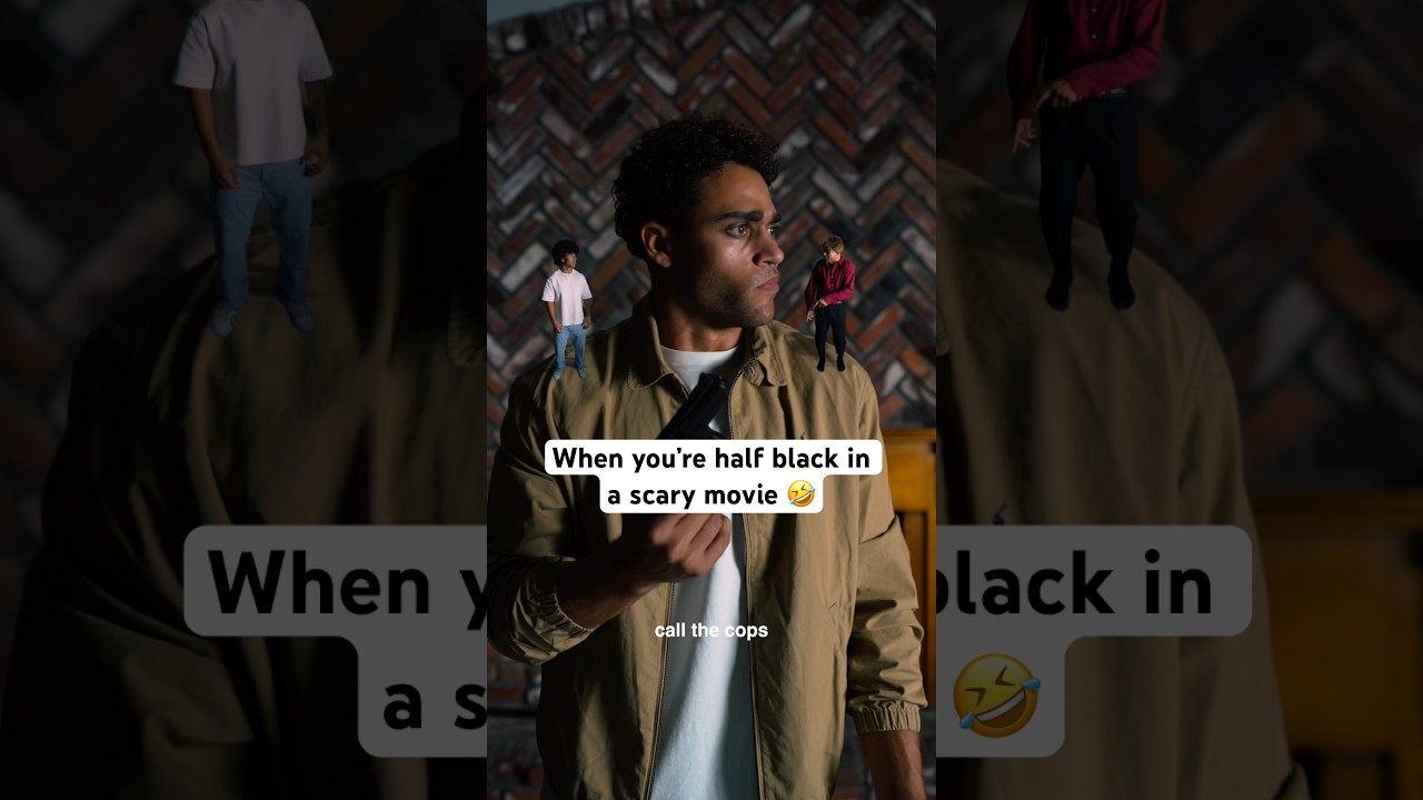 When you’re half black in a scary movie 😳🤣 #comedyshorts #scarymovie #snl #sketchcomedy