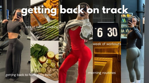 WEEKLY VLOG GETTING BACK ON TRACK | week of workouts, back into routine, cooking & feeling motivated
