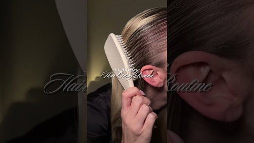 Nighttime hair oiling routine ✨ #hairoil #nighttimeroutine #beauty #london