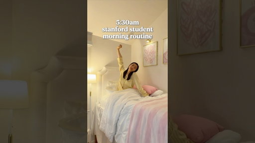 5:30AM Stanford Student Morning Routine ⭐️ #college #vlog #productivity #studywithme #studytips