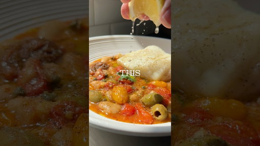 MEDITERRANEAN ROASTED TOMATOES // BAKED COD