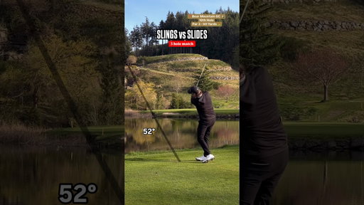 3 Hole match - SLINGERS vs SLIDERS 🛝🪃 #golf