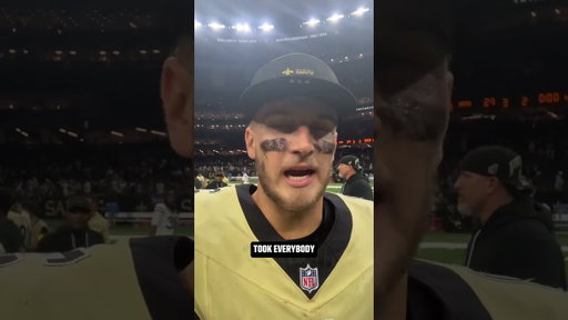 Tyler Shough after Saints' Win vs. Jets! #nfl #shorts