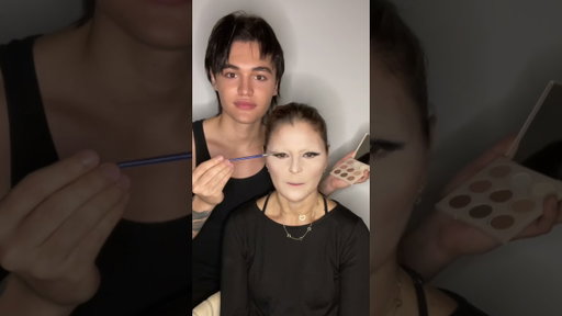 Turning my mom into Selena Gomez #selenagomez #makeuptutorial