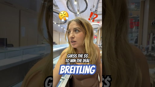 Tough negotiator closes the deal with a game: guess the price of the Breitling! #luxurywatches