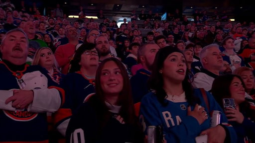 104 Year Old World War 2 Veteran Performs National Anthem at Rangers vs Islanders Game | 12/27/2025