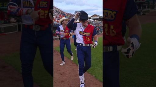 Music says it all — Miles is on it #bananaball #texas #texastailgaters #savannahbananas