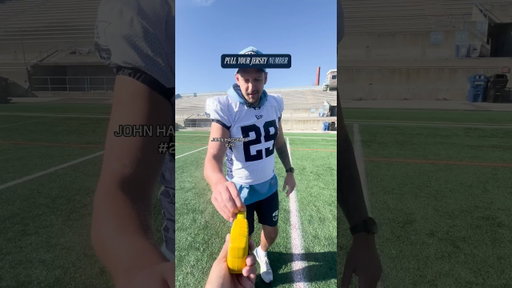 Asking Argos players to pull their jersey number 👀📏