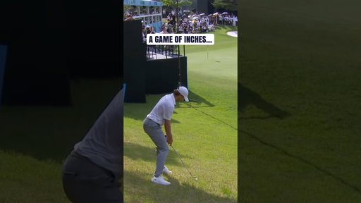 This is why Golf is called the game of inches… So close!