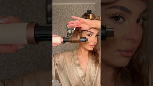 Airwrap and rollers blowout #hairtutorial #dysonairwrap #haircare