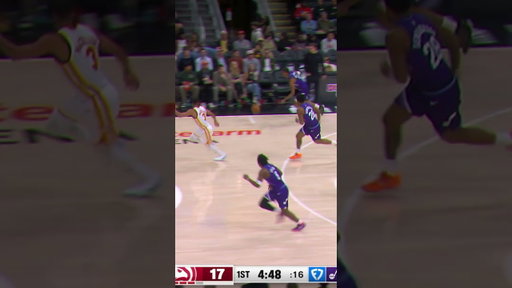 🚷 Cody steals ➡️ Zay dunks vs Hawks