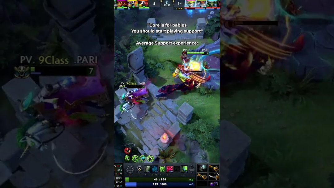 "Core is for babies... you should start playing support" 👶 Average Support experience: