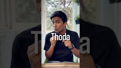 How Indians use ‘Thoda’ | Manish Kharage #shorts