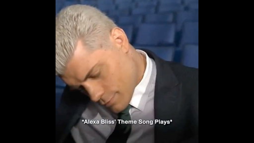 Alexa Bliss and Cody Rhodes dont agree on his best theme song! 😂