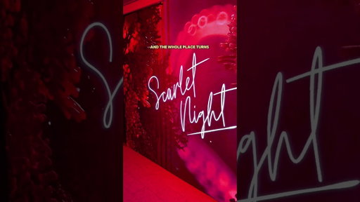 what scarlet night on @VirginVoyages  looks like! #cruisevlog