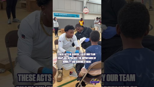 Lamar, Derrick and Zay wash students feet in ultimate act of humility and service 💜