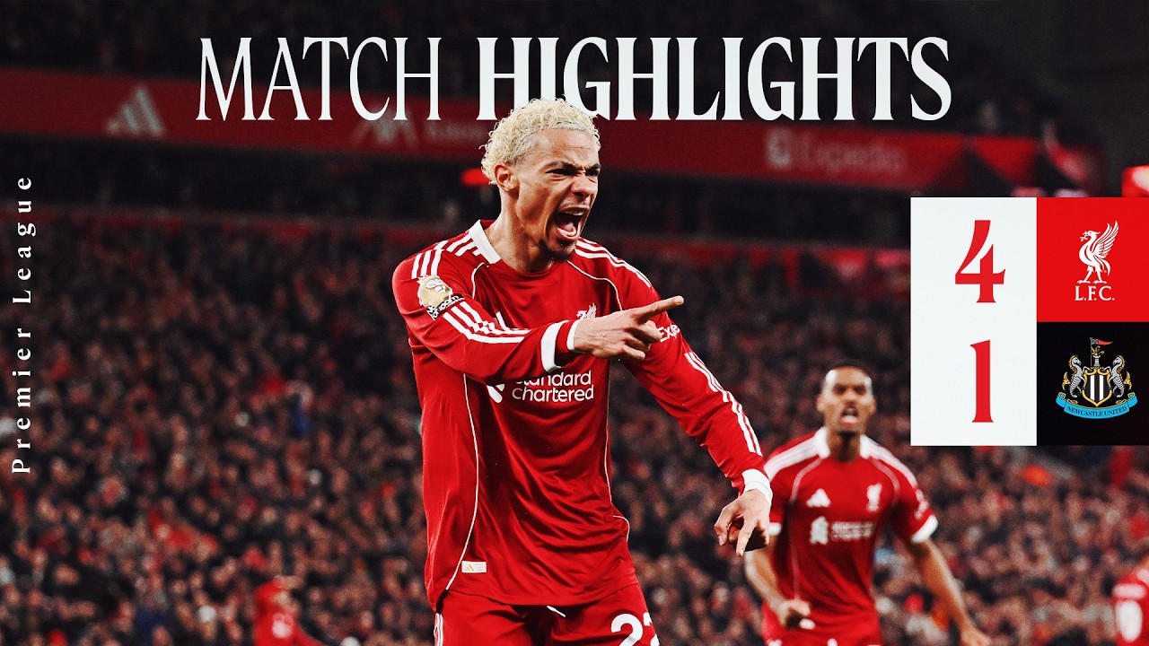 Highlights: Liverpool 4-1 Newcastle | Ektike, Wirtz & Konate Goals!