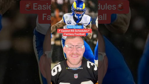 Easiest RB Schedules for Fantasy Football #fantasyfootball