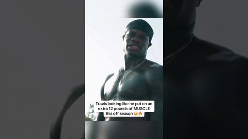 Travis looking like he put on an extra 12 pounds of muscle 🔥