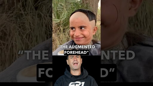 Craziest Haircuts Ever: Augmented Forehead 👨‍🦲