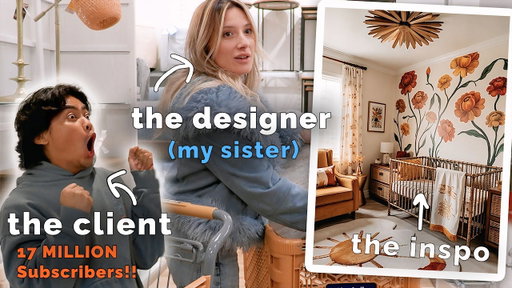 SURPRISE Nursery Makeover for a HUGE YouTuber!