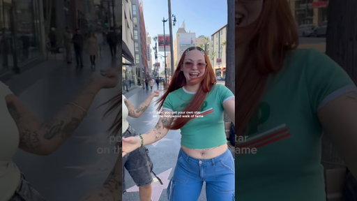 pov you get your own star on the Hollywood walk of fame 🤩 #hollywood #walkoffame #sarajames ￼