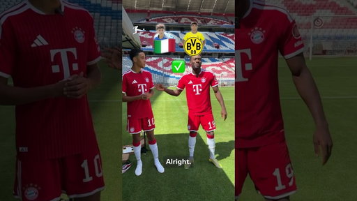 Jamal Musiala and Alphonso Davies battle each other in the 3️⃣2️⃣1️⃣-Challenge! 💪