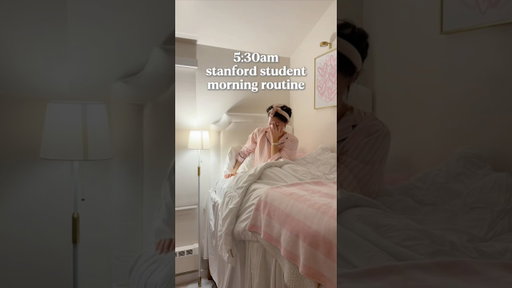 5:30AM Stanford Student Morning Routine 💫 #college #vlog #productivity #studywithme #studytips