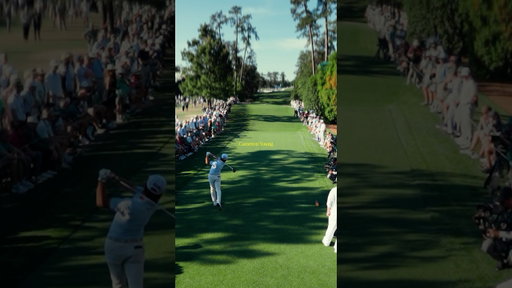 Cameron Young tied for the lead going into Sunday. #themasters