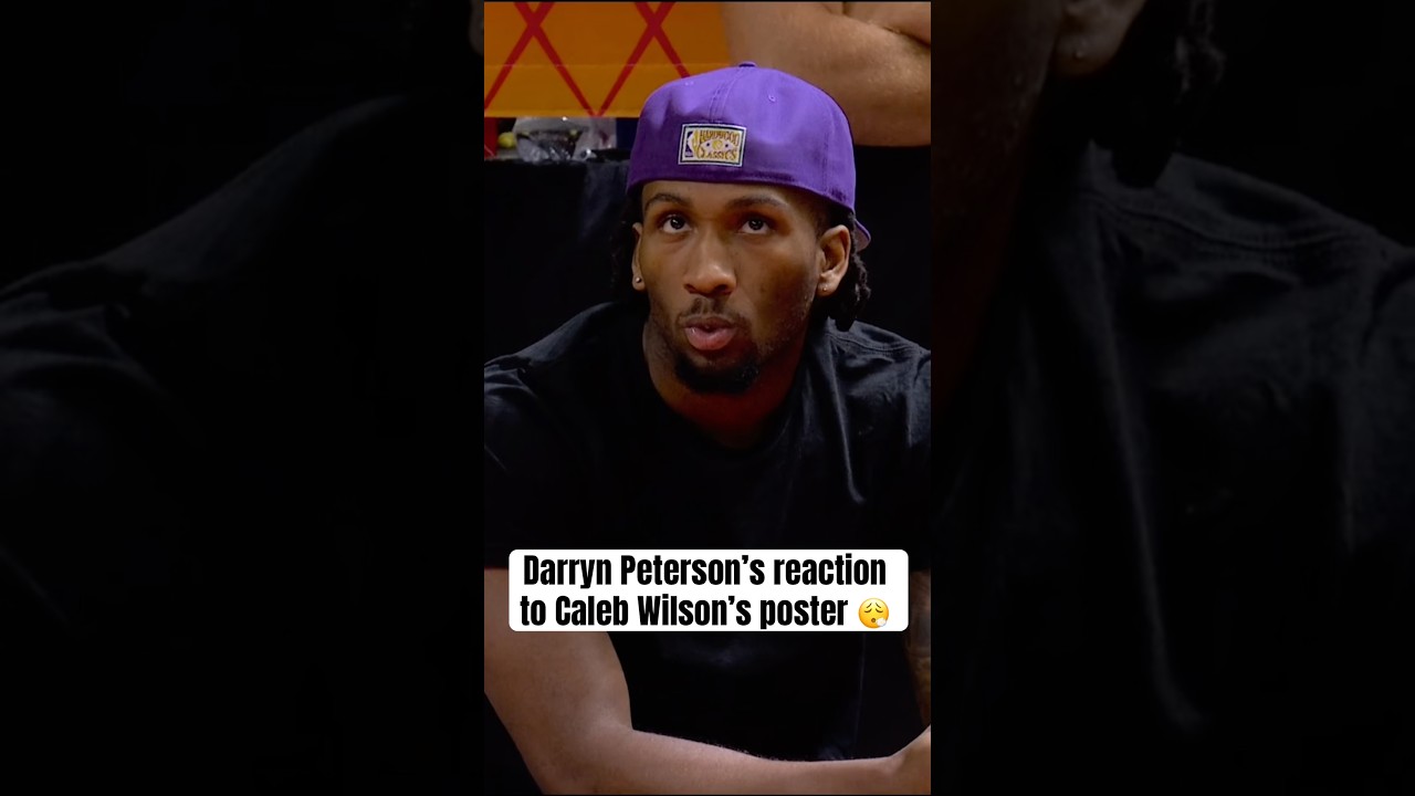 Caleb Wilson's poster had Darryn Peterson SPEECHLESS 😯
