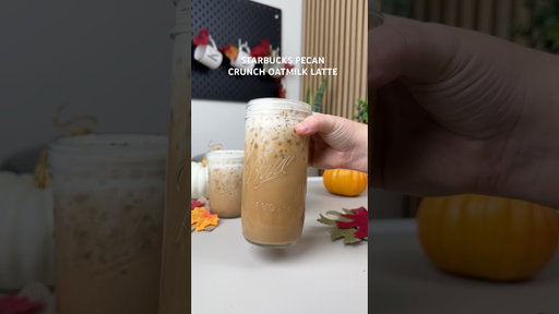 STARBUCKS PECAN CRUNCH OATMILK LATTE🍁