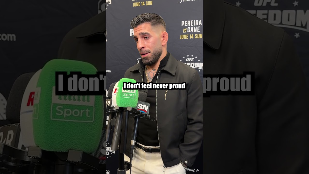 Ilia Topuria Laughed when Donald Trump said Justin Gaethje gave Khabib a tough fight 😭 #ufc #mma