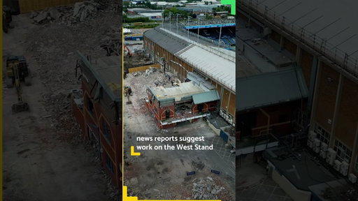Demolition works begin at #Leeds United's Elland Road! #leedsunited #lufc #mot #ellandroad #worldcup