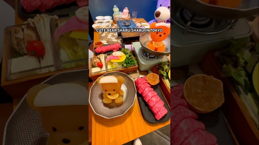 CUTE BEAR SHABU SPOT IN TOKYO #shorts