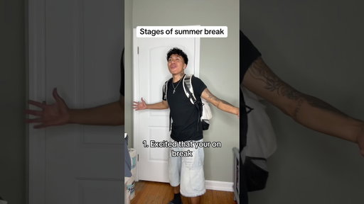 Stages of summer break 😳☀️ #viral #relatable #summerbreak #stages