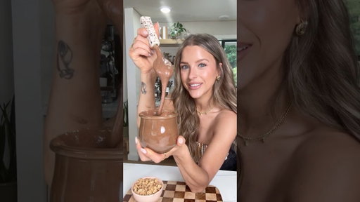 3 Ingredient Chocolate Peanut Butter #recipe #viral #healthyeating