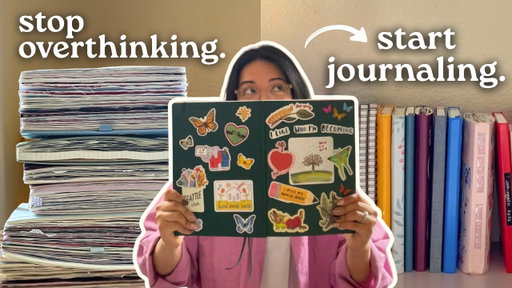 You're overthinking journaling... let's fix that. Reminders to make you *actually* ENJOY journaling