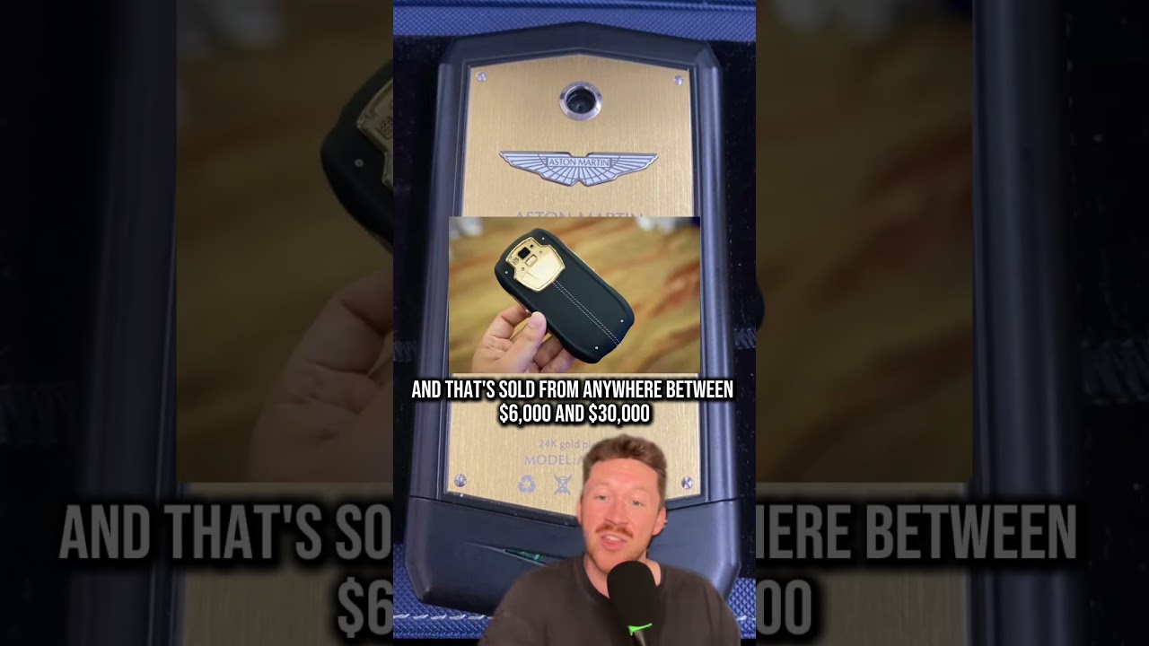 There’s a gold-plated Aston Martin Racing cellphone for sale on marketplace 😳