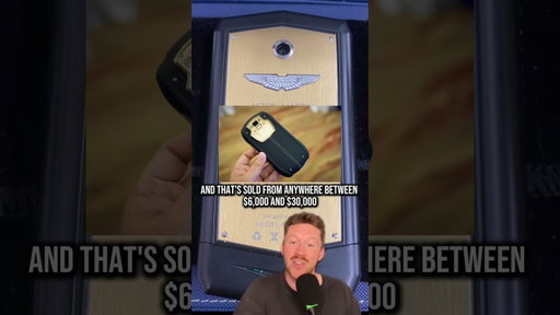 There’s a gold-plated Aston Martin Racing cellphone for sale on marketplace 😳