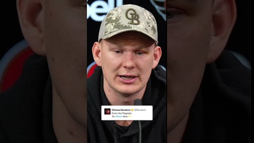 This moment of appreciation for the fans from Brady Tkachuk 🥹