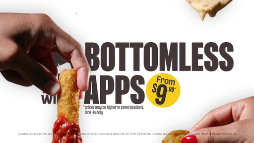 Bottomless Apps for $9.99 are back at Buffalo Wild Wings