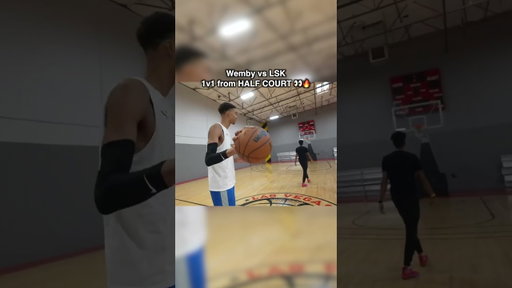 1v1 Half Court Challenge vs Wemby 🏀🔥