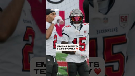 The ultimate football family 🏈 #buccaneers #nfl #micdup #tezjohnson #emekaegbuka #family #tampabay