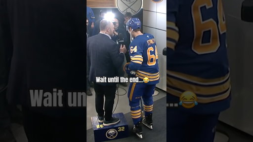 Something didn’t seem right… 😂 #nhl #interview #hockey