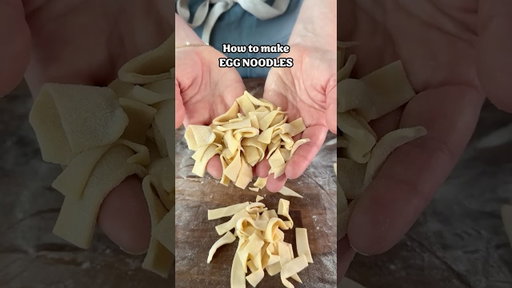 How To Make Homemade Egg Noodles 🍜