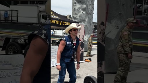 The Cardboard Cowboy Breaks a Military Record