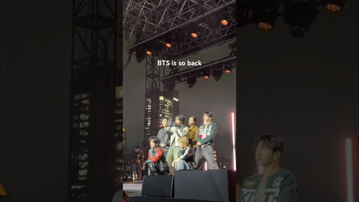 BTS performs in the US for the first time in 4 years!