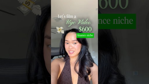 Let’s film a $600 UGC video in the finance niche 💸